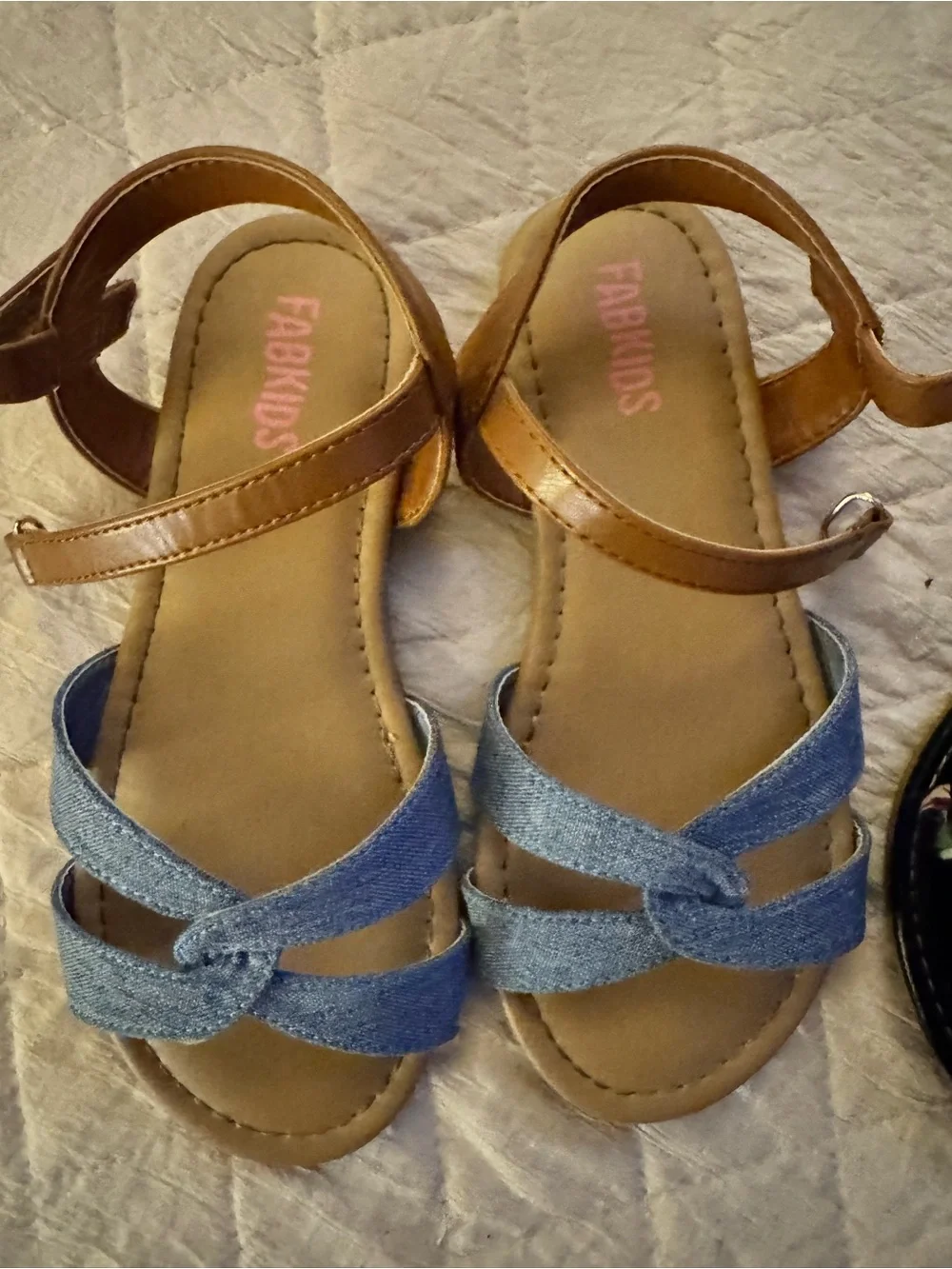 fabkids set of 3 girls sandals